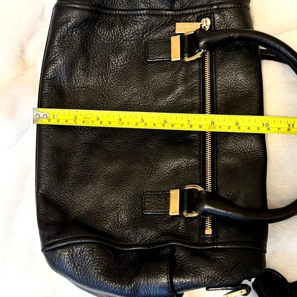 Michael Kors Weston Pebble Leather Foldover Satchel